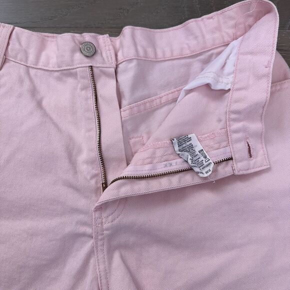 Vintage Gitano Pink High Rise Denim Shorts 90s Mom Jean Size 12 (Modern 8/10) - Picture 3 of 7